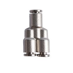 Metal Pu Fitting Y-joint 4mm